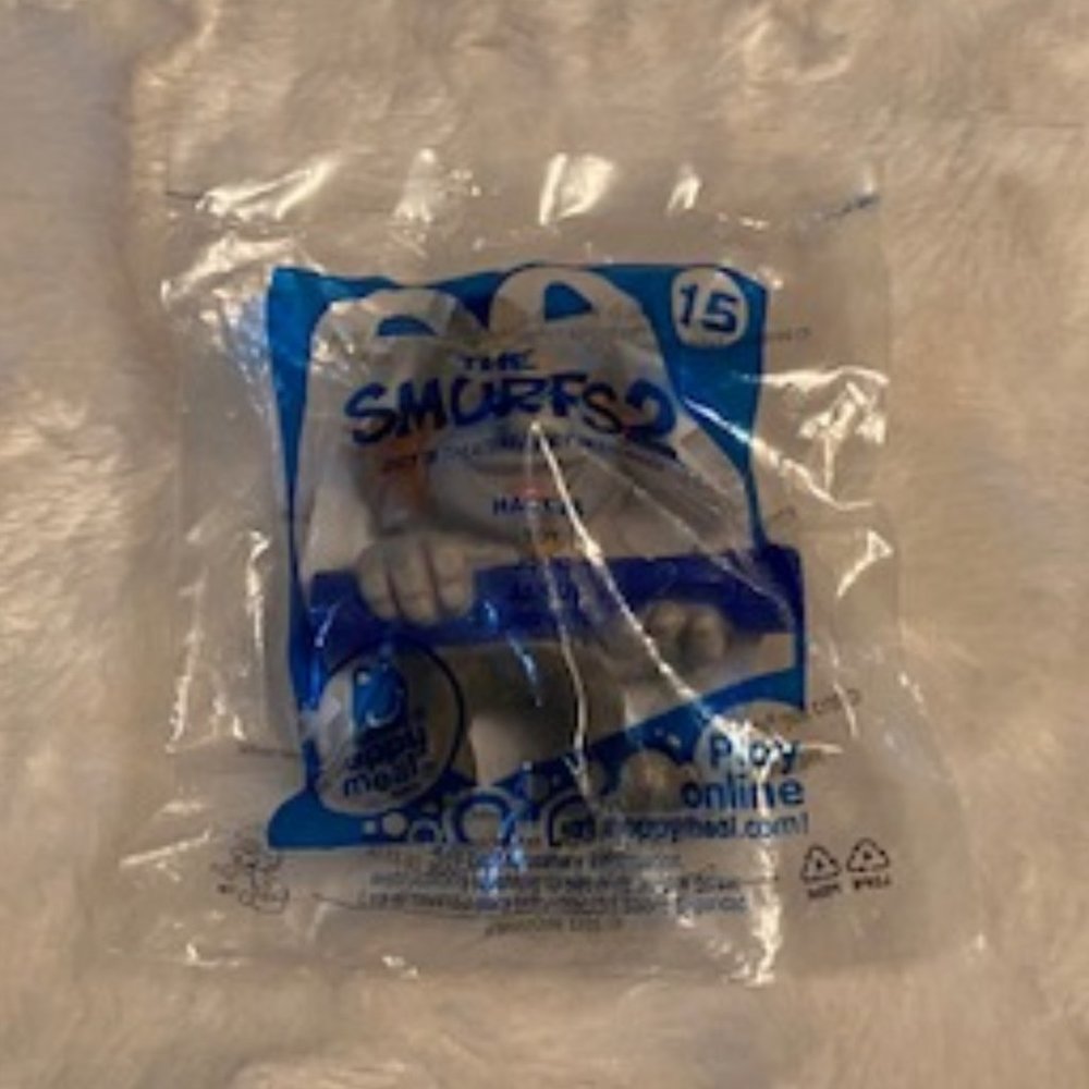 2/$30 McDonald's Smurf 2 Hackus Peyo Happy Meal Toy 2013 NIP
